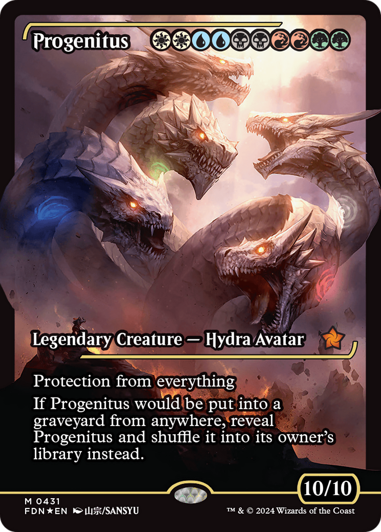 Progenitus (Showcase) (Japanese) [Foundations] | Grognard Games