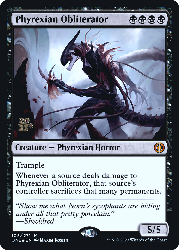 Phyrexian Obliterator [Phyrexia: All Will Be One Prerelease Promos] | Grognard Games