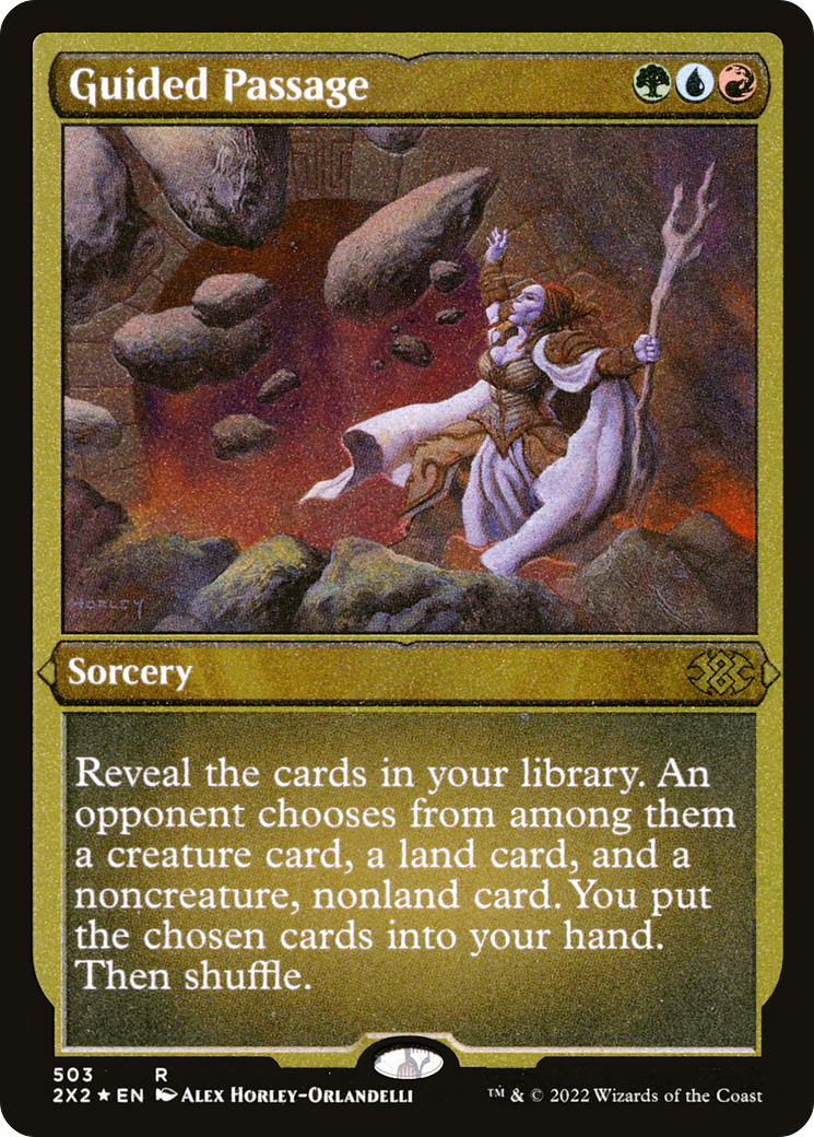 Guided Passage (Foil Etched) (2X2-503) - Double Masters 2022 Foil | Grognard Games