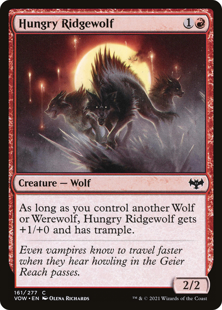 Hungry Ridgewolf [Innistrad: Crimson Vow] | Grognard Games