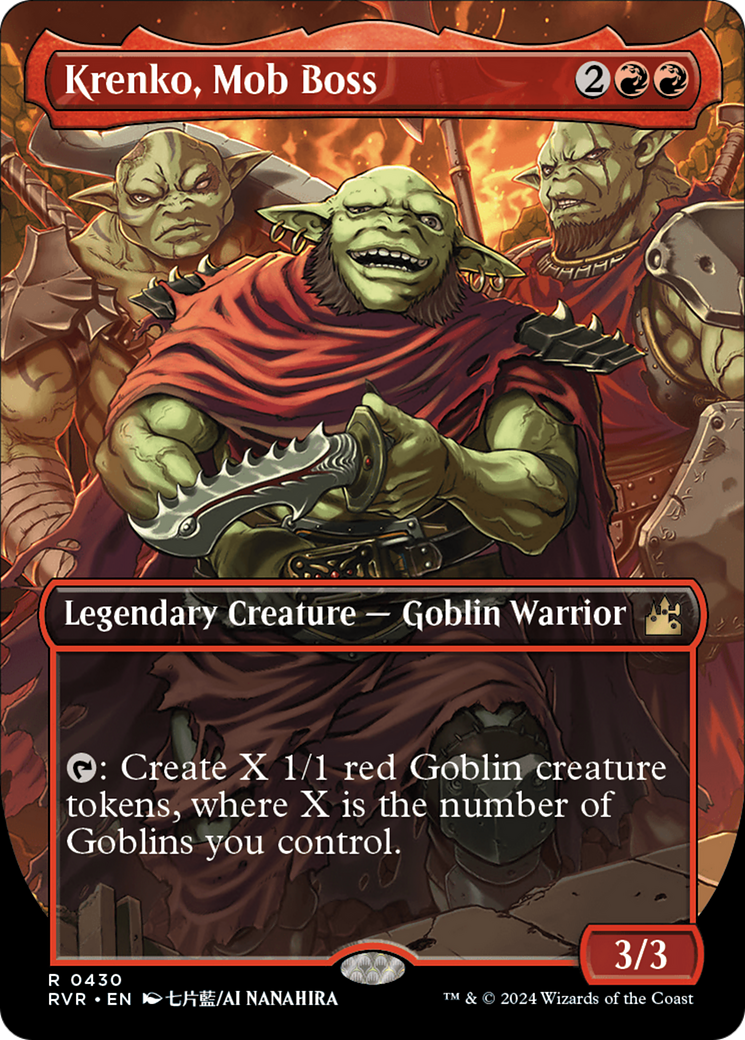 Krenko, Mob Boss (Anime Borderless) [Ravnica Remastered] | Grognard Games