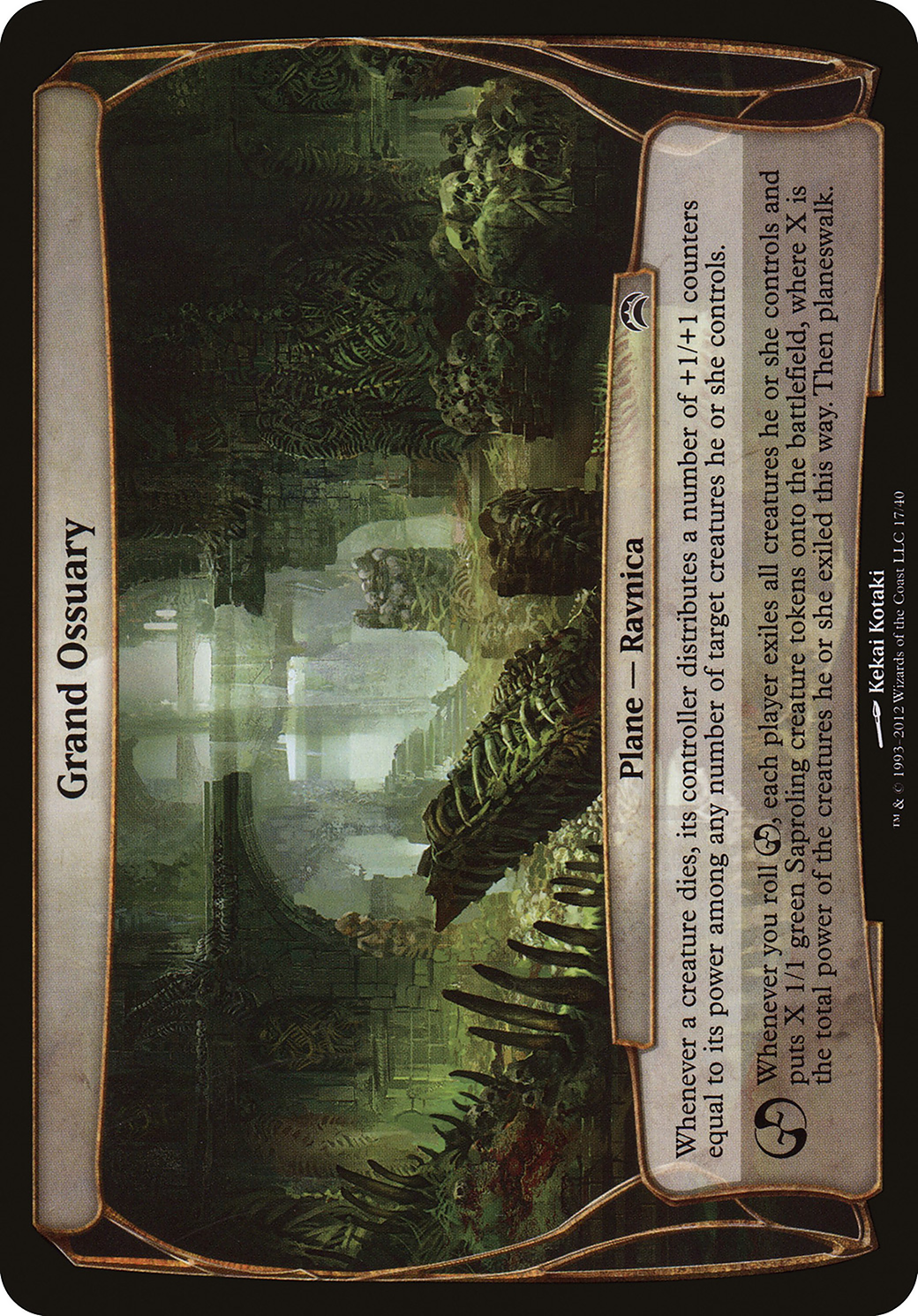 Grand Ossuary (OVER-017) - Planechase 2012 Planes Foil | Grognard Games