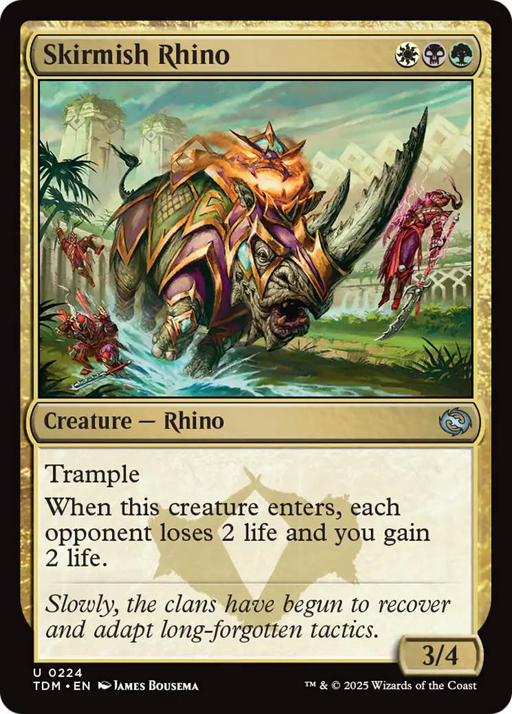 Skirmish Rhino (224) [Tarkir: Dragonstorm] | Grognard Games