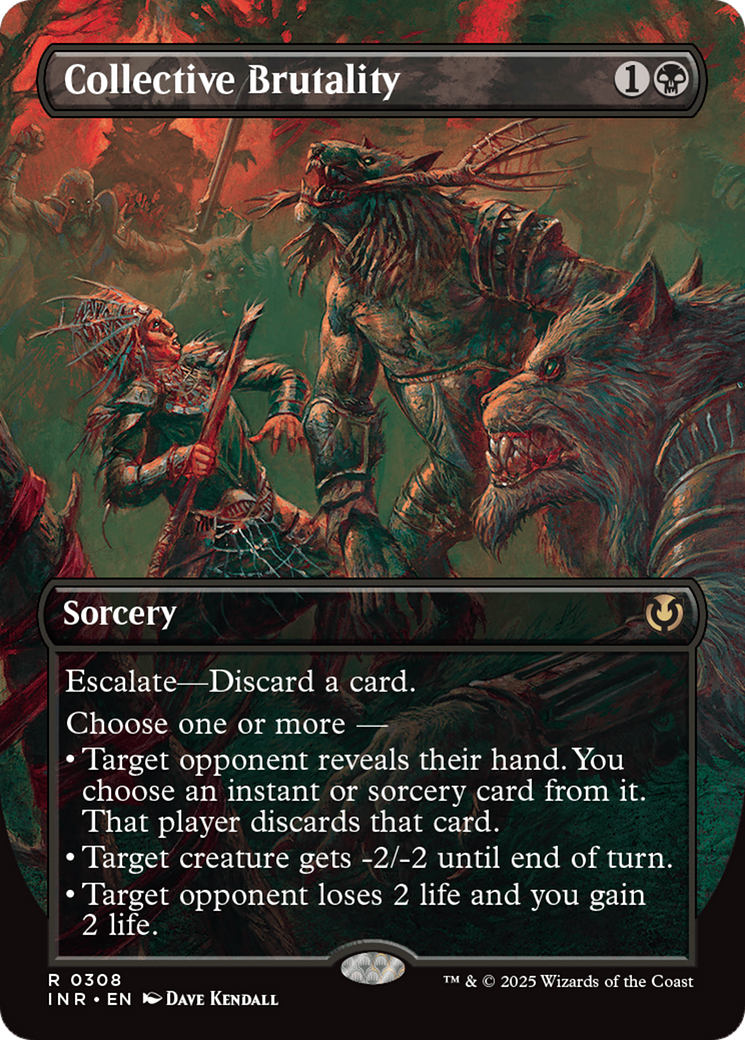 Collective Brutality (Borderless) [Innistrad Remastered] | Grognard Games