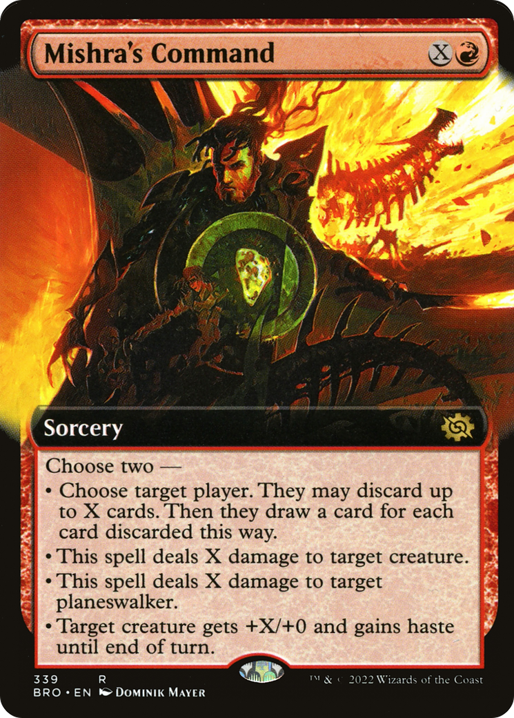 Mishra's Command (Extended Art) [The Brothers' War] | Grognard Games