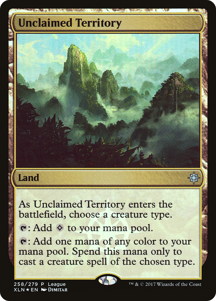 Unclaimed Territory (League) [Ixalan Promos] | Grognard Games