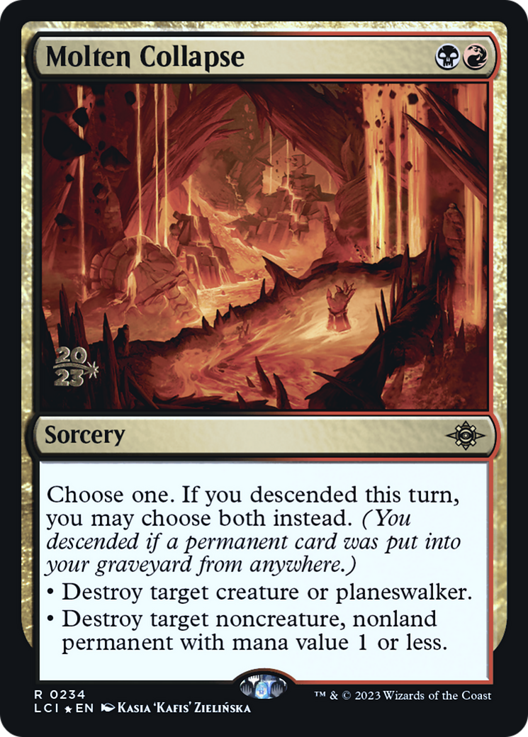 Molten Collapse [The Lost Caverns of Ixalan Prerelease Cards] | Grognard Games