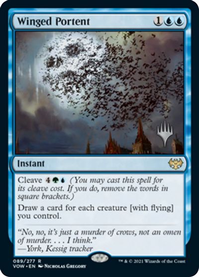 Winged Portent (Promo Pack) [Innistrad: Crimson Vow Promos] | Grognard Games