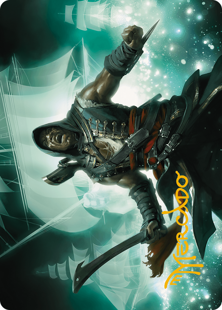 Adewale, Breaker of Chains Art Card (Gold-Stamped Signature) (ASACR-014) - Assassin's Creed Art Series (Borderless) | Grognard Games