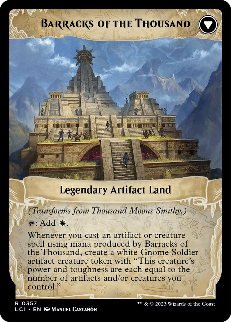 Thousand Moons Smithy (Extended Art) // Barracks of the Thousand [The Lost Caverns of Ixalan] | Grognard Games