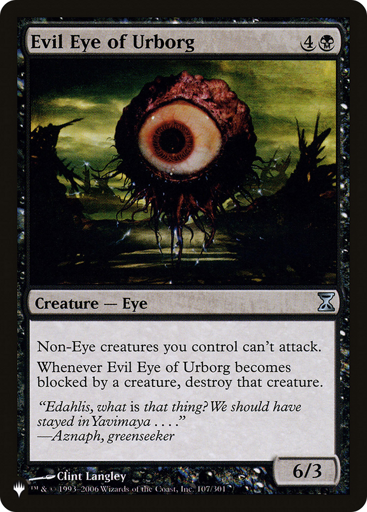 Evil Eye of Urborg [The List] | Grognard Games