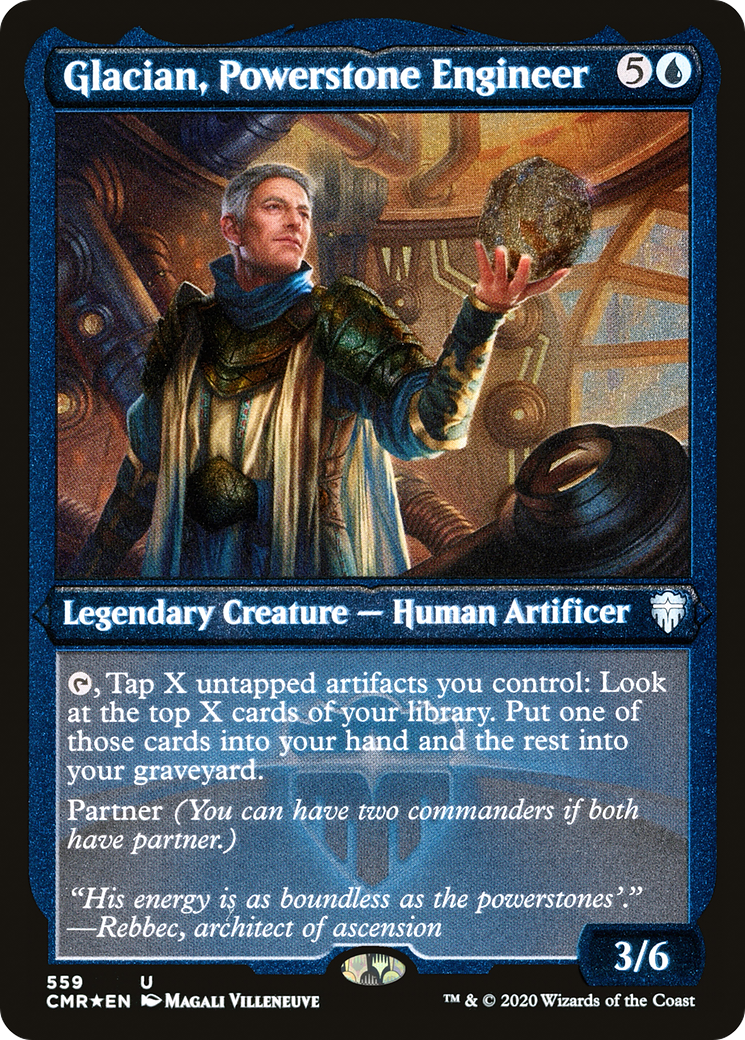 Glacian, Powerstone Engineer (Etched) [Commander Legends] | Grognard Games