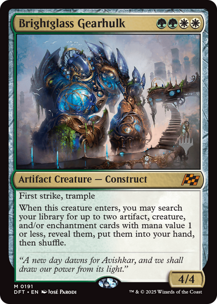 Brightglass Gearhulk (Promo Pack) [Aetherdrift Promos] | Grognard Games