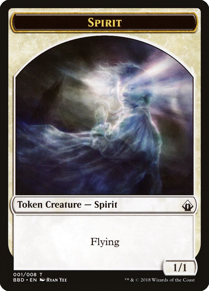 Spirit Token [Battlebond Tokens] | Grognard Games