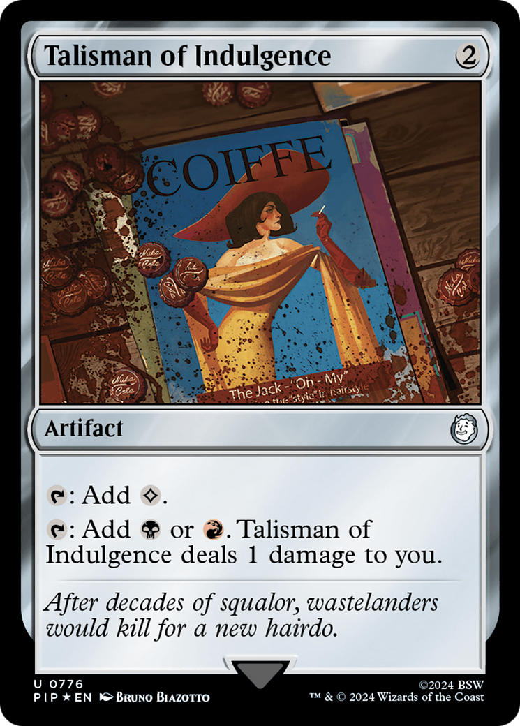 Talisman of Indulgence (Surge Foil) [Fallout] | Grognard Games