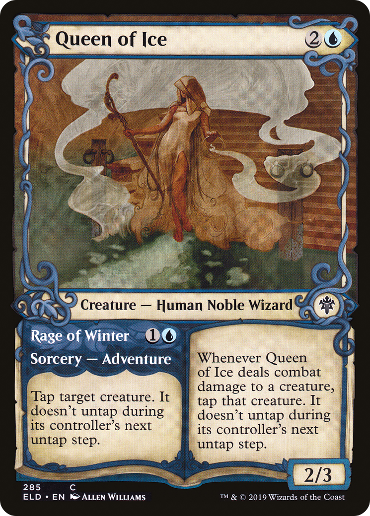 Queen of Ice // Rage of Winter (Showcase) [Throne of Eldraine] | Grognard Games