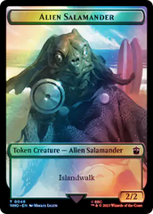 Dalek // Alien Salamander Double-Sided Token (Surge Foil) [Doctor Who Tokens] | Grognard Games