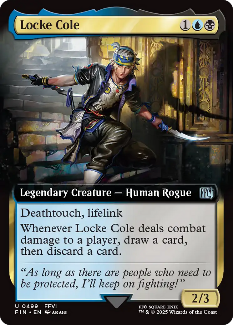 Locke Cole (FIN-499) - FINAL FANTASY: (Extended Art) | Grognard Games