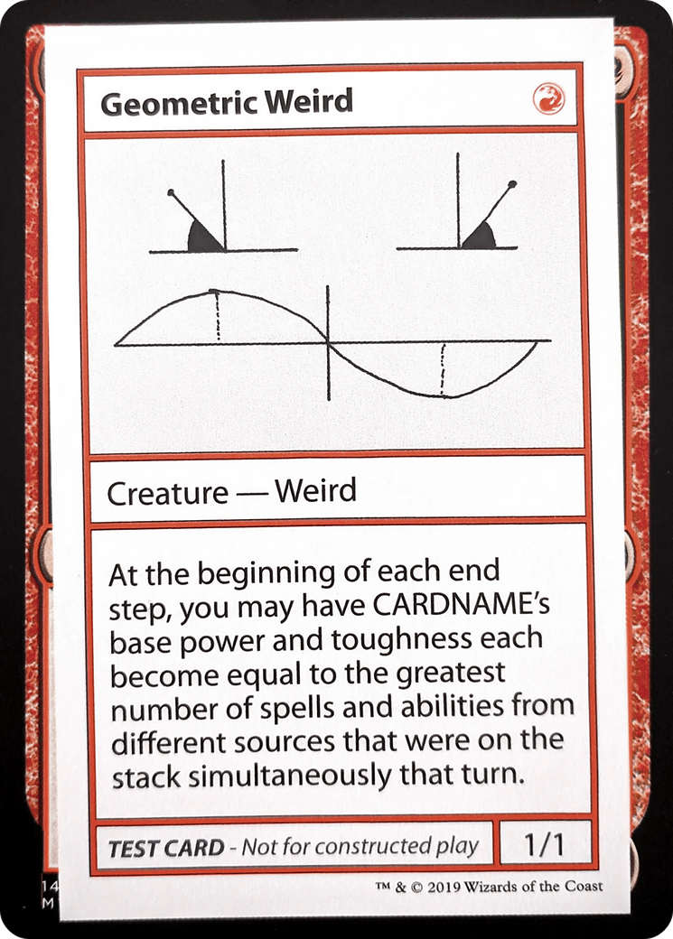 Geometric Weird (2021 Edition) [Mystery Booster Playtest Cards] | Grognard Games
