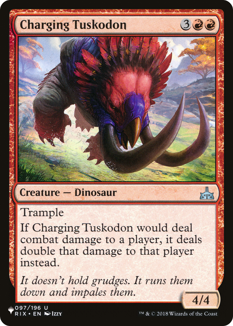 Charging Tuskodon [The List Reprints] | Grognard Games