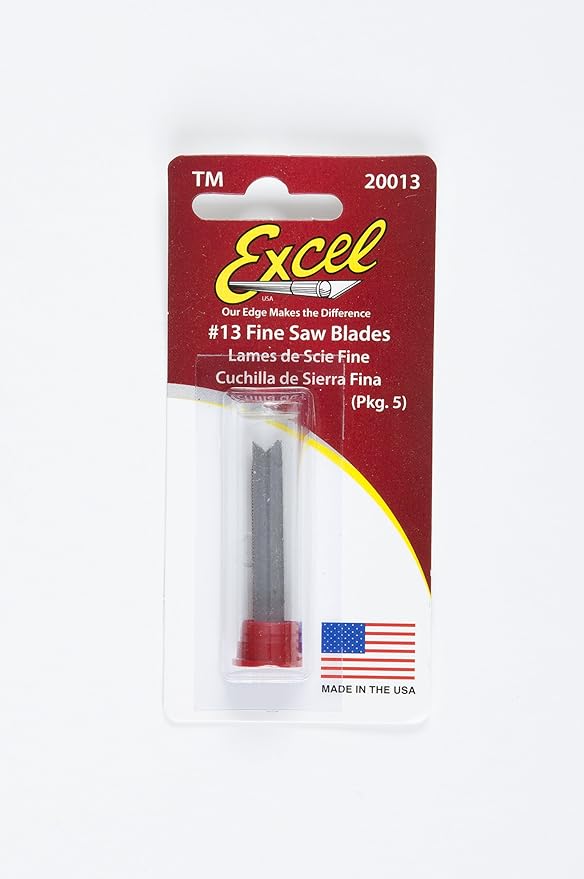Excel 20013 - #13 Fine Saw Hobby Blade, 5 Pack | Grognard Games
