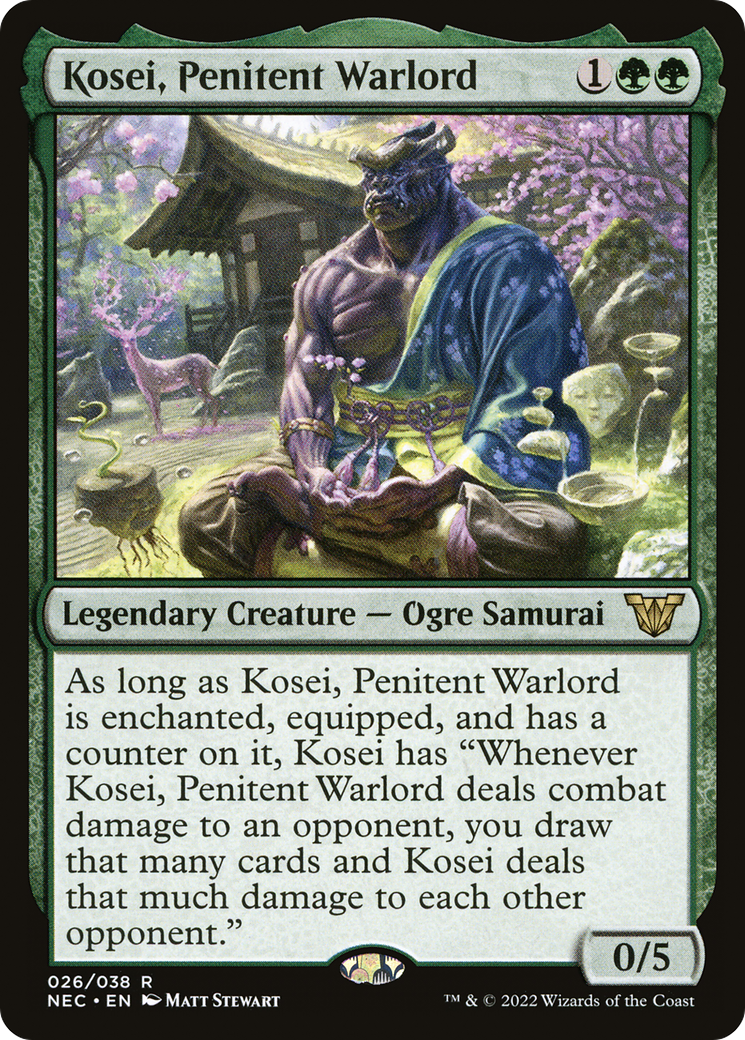 Kosei, Penitent Warlord [Kamigawa: Neon Dynasty Commander] | Grognard Games