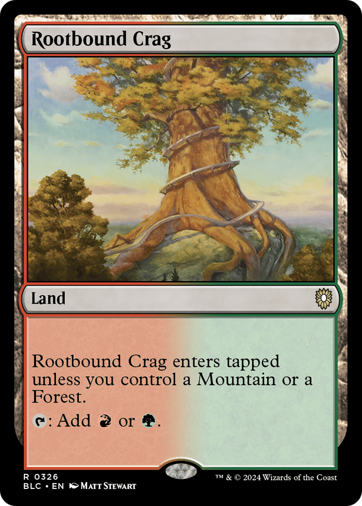 Rootbound Crag [Bloomburrow Commander] | Grognard Games