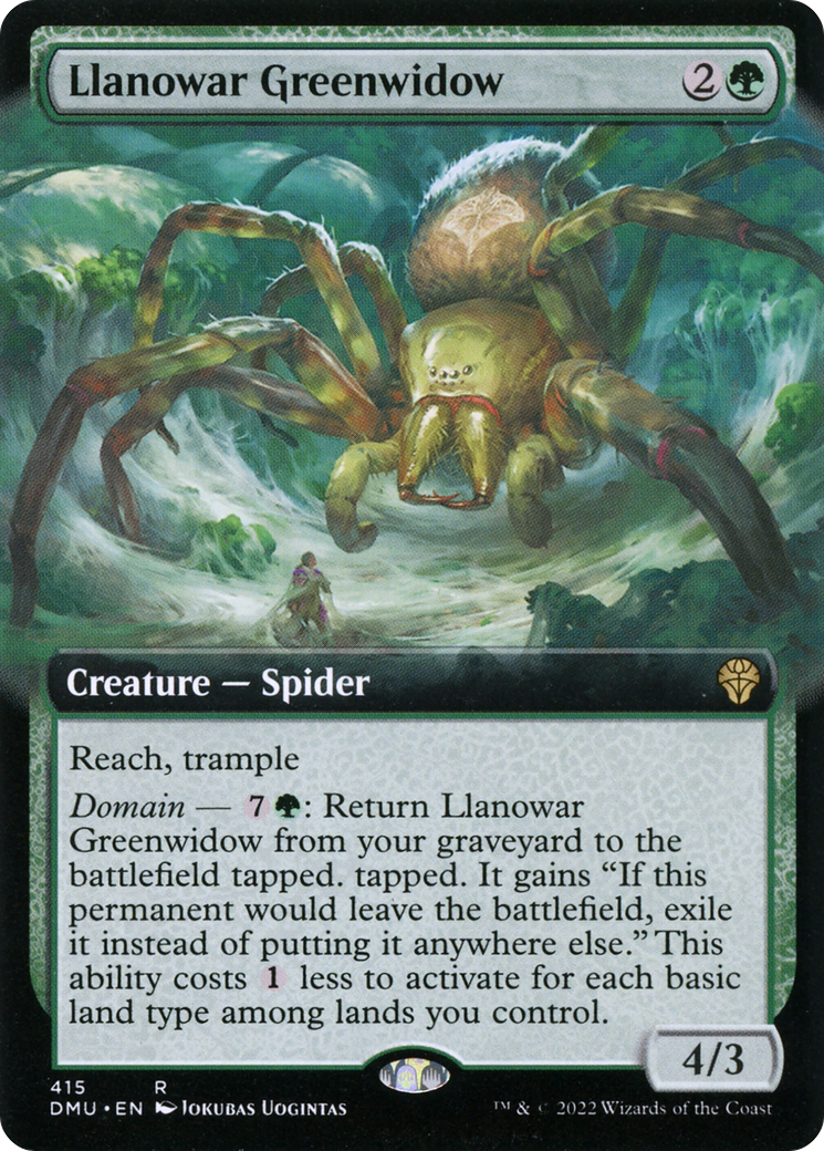 Llanowar Greenwidow (Extended Art) [Dominaria United] | Grognard Games