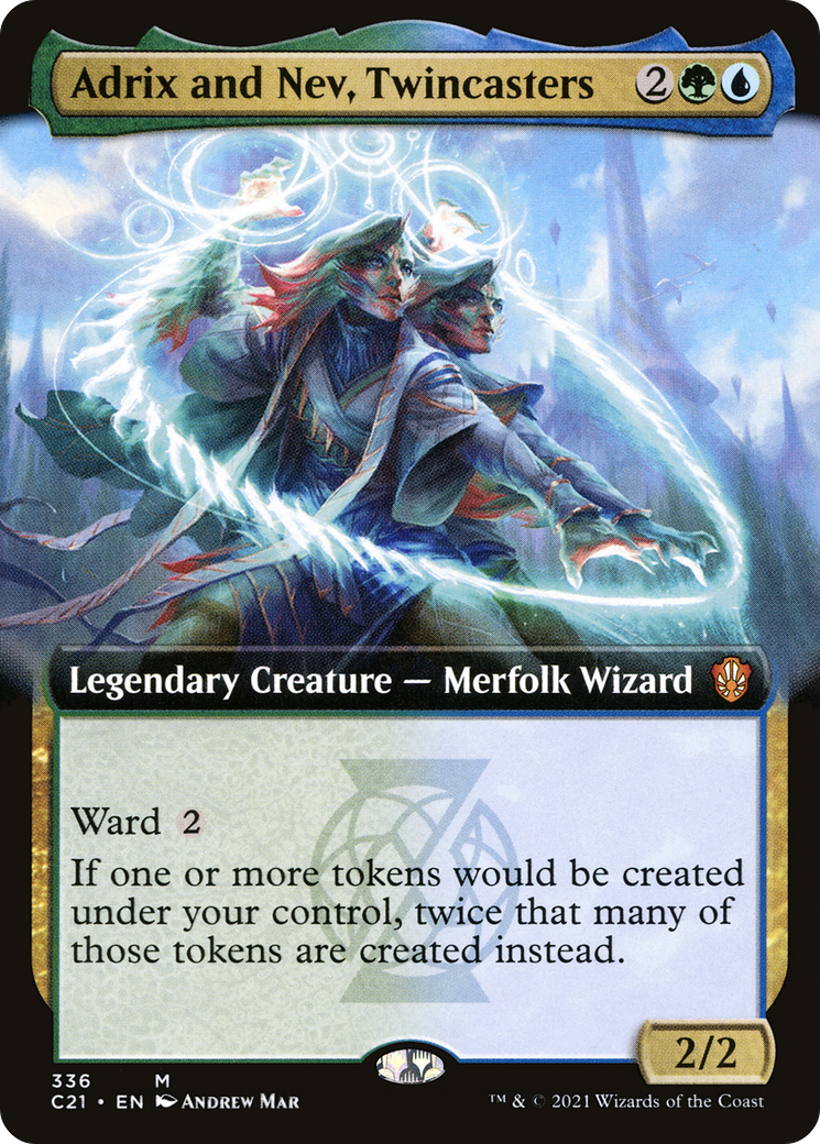 Adrix and Nev, Twincasters (Extended) [Commander 2021] | Grognard Games