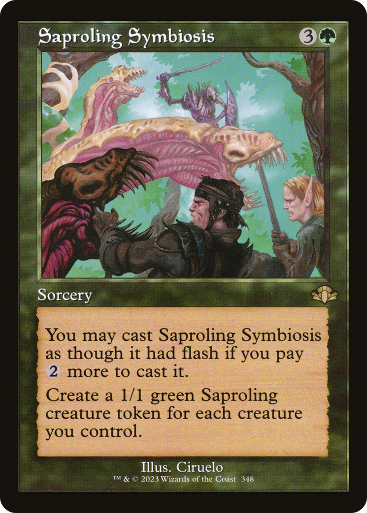 Saproling Symbiosis (Retro) [Dominaria Remastered] | Grognard Games