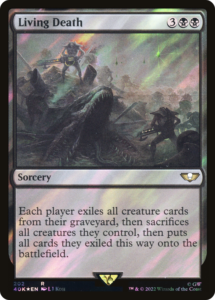 Living Death (Surge Foil) [Universes Beyond: Warhammer 40,000] | Grognard Games