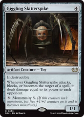 Giggling Skitterspike (Extended Art) [Duskmourn: House of Horror Commander] | Grognard Games