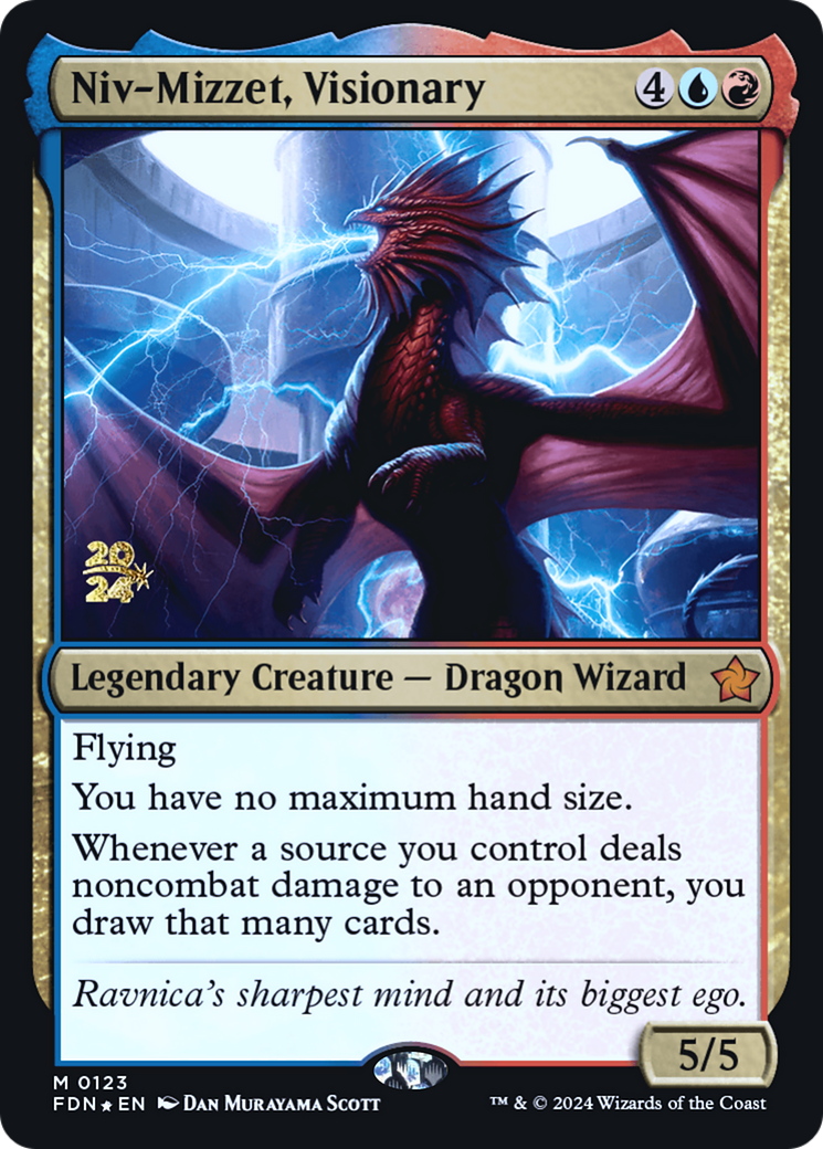 Niv-Mizzet, Visionary [Foundations Prerelease Promos] | Grognard Games