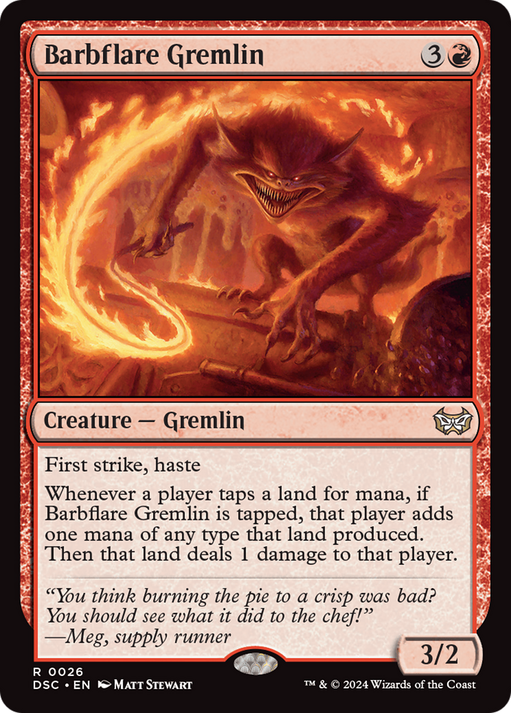 Barbflare Germlin [Duskmourn: House of Horror Commander] | Grognard Games