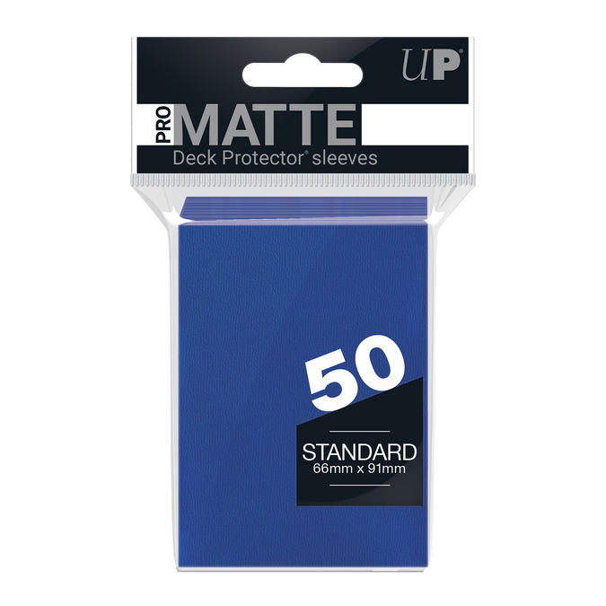 Ultra Pro Standard Pro-Matte Deck Protector Sleeves 50ct - Blue | Grognard Games