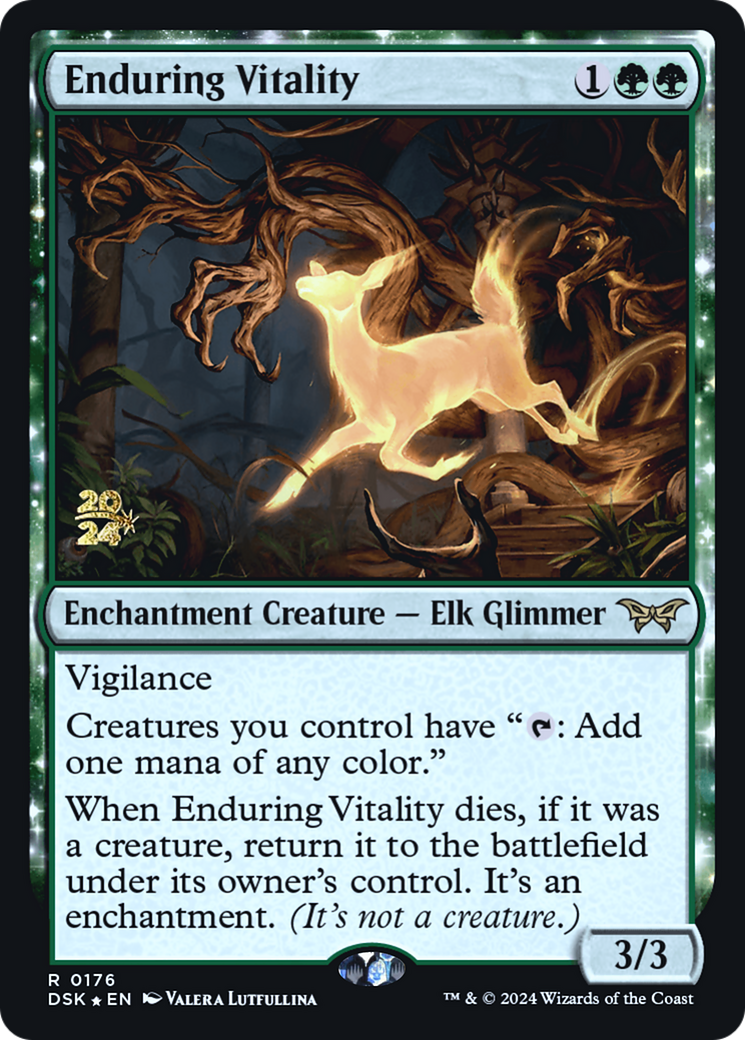 Enduring Vitality [Duskmourn: House of Horror Prerelease Promos] | Grognard Games