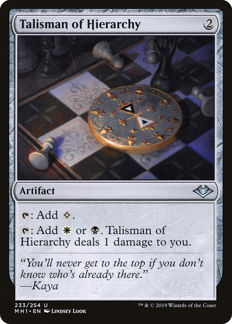 Talisman of Hierarchy (MH1-233) - Modern Horizons Foil | Grognard Games