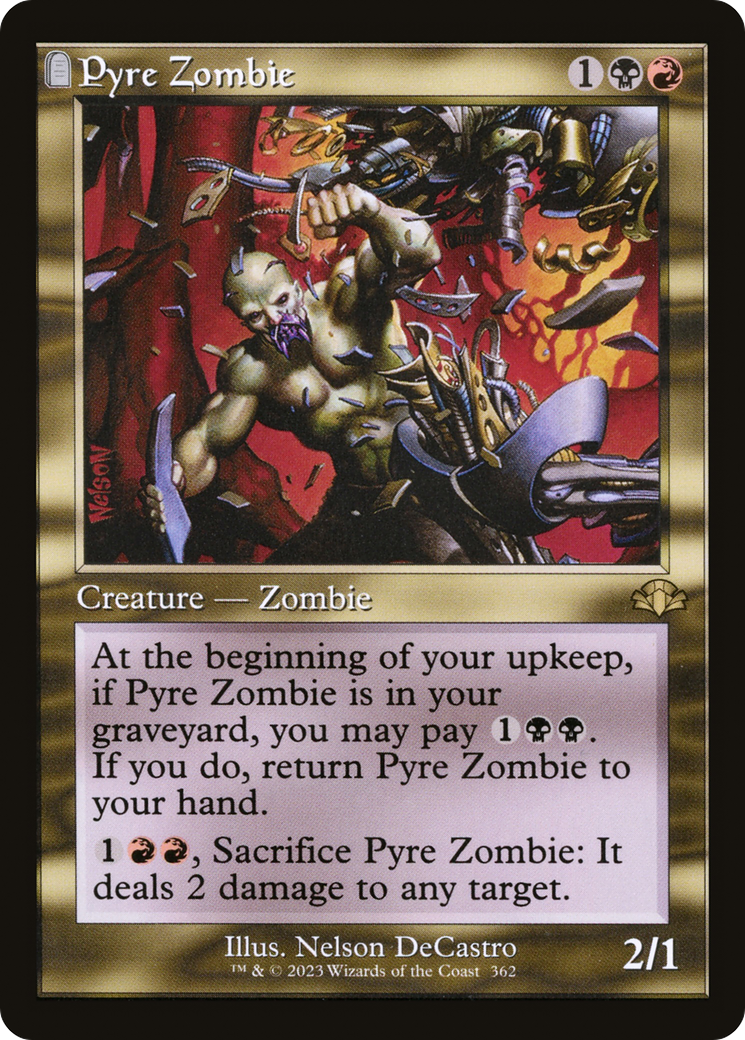 Pyre Zombie (Retro) [Dominaria Remastered] | Grognard Games