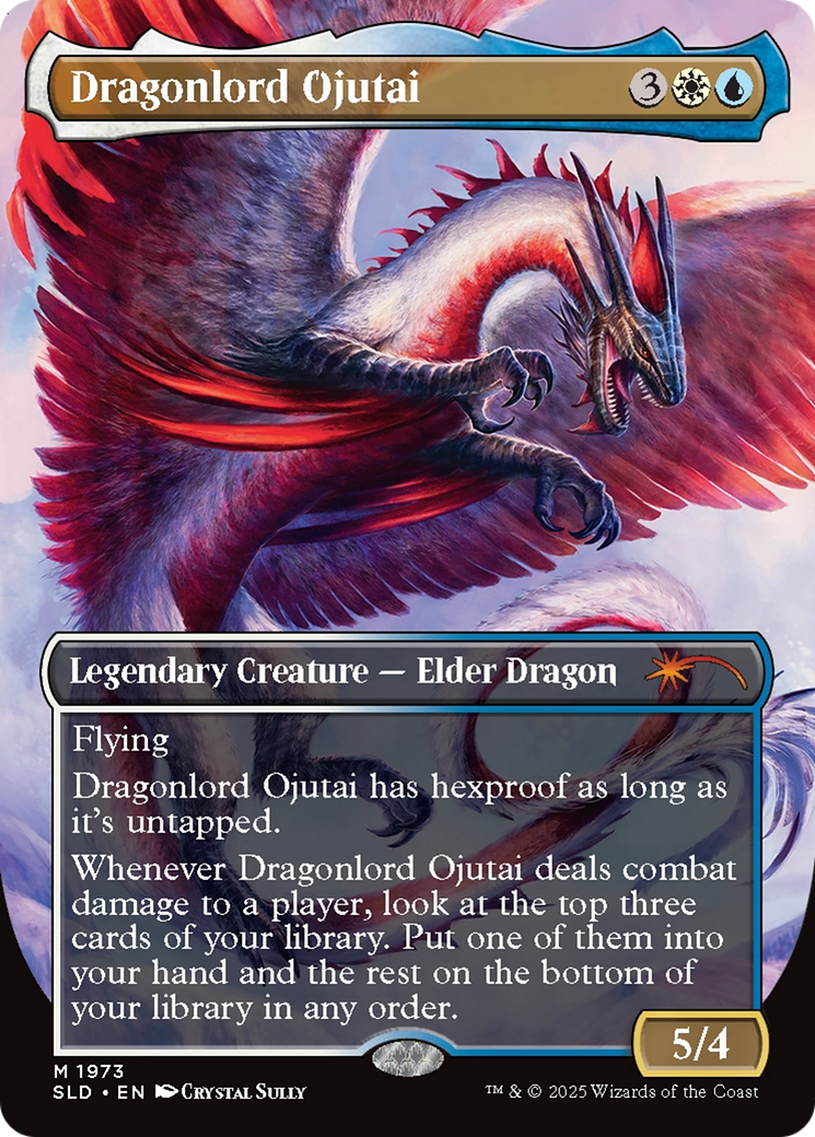 Dragonlord Ojutai // Dragonlord Ojutai (SLD-1973) - Secret Lair Drop (Borderless) | Grognard Games