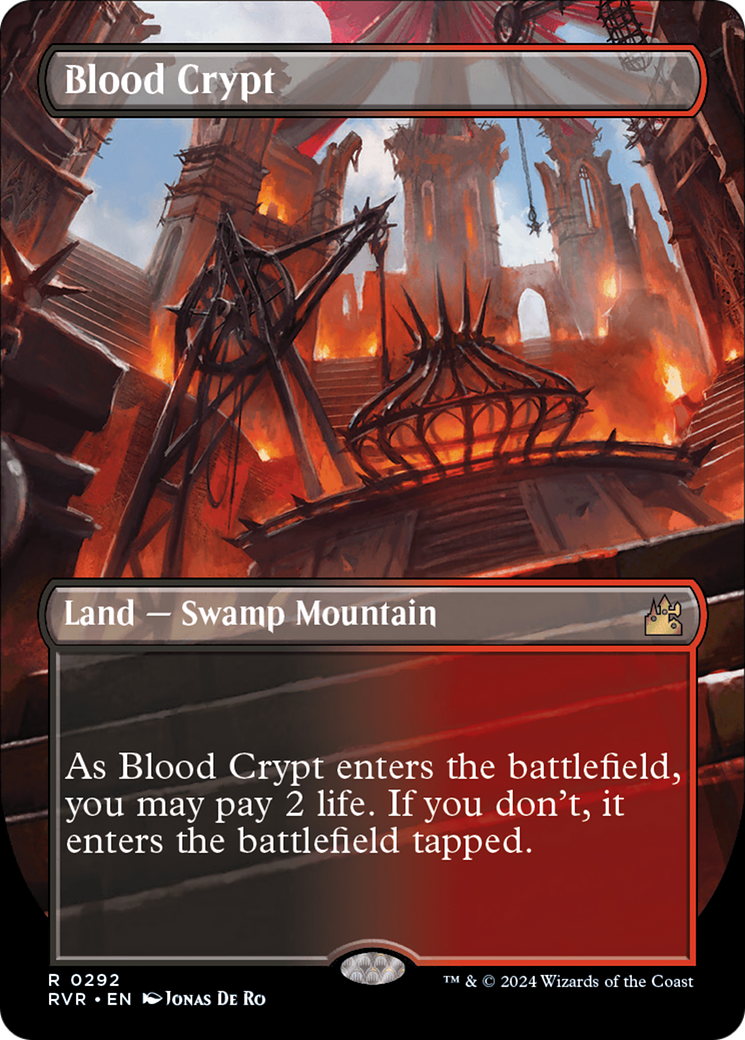 Blood Crypt 1x FOIL RNA MTG Ravnica Allegiance Rare MINT red black land Blood Crypt 1x FOIL RNA MTG Ravnica Allegiance Rare MINT red black land