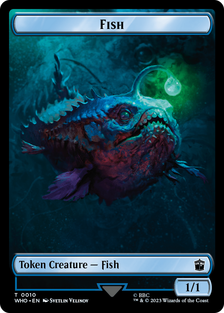 Fish // Alien Insect Double-Sided Token [Doctor Who Tokens] | Grognard Games