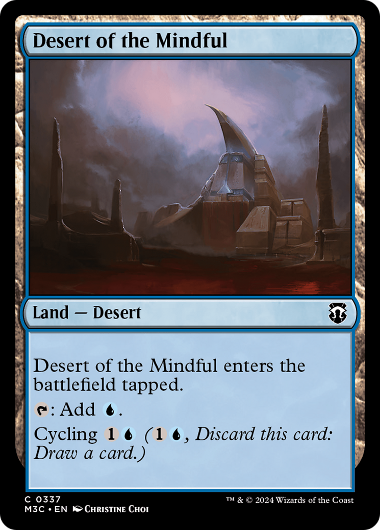 Desert of the Mindful (Ripple Foil) [Modern Horizons 3 Commander] | Grognard Games