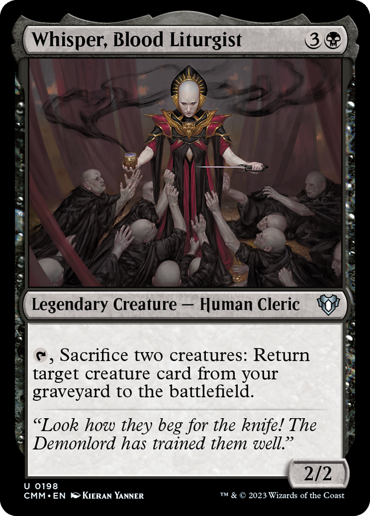 Whisper, Blood Liturgist [Commander Masters] | Grognard Games