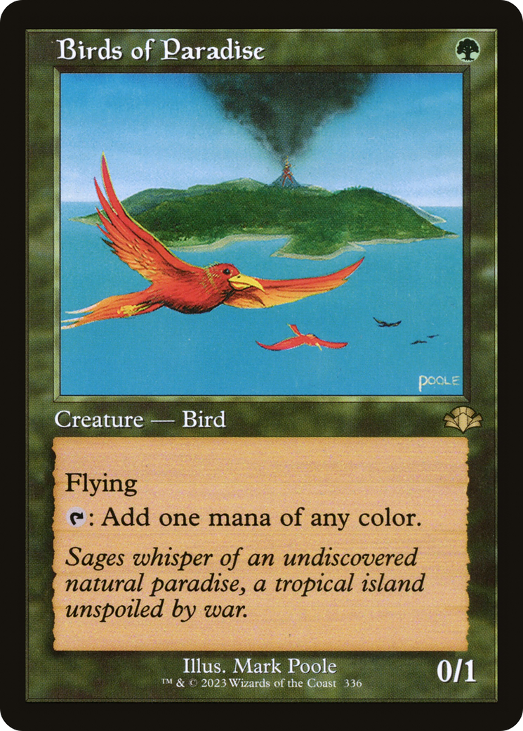 Birds of Paradise (Retro) [Dominaria Remastered] | Grognard Games