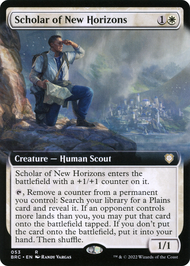 Scholar of New Horizons (Extended Art) [The Brothers' War Commander] | Grognard Games