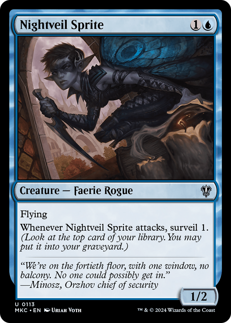 Nightveil Sprite [Murders at Karlov Manor Commander] | Grognard Games
