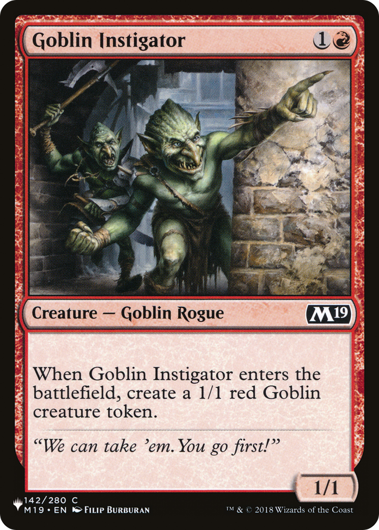 Goblin Instigator [The List Reprints] | Grognard Games