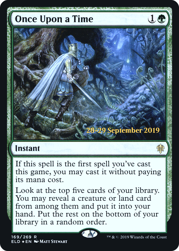 Once Upon a Time  [Throne of Eldraine Prerelease Promos] | Grognard Games