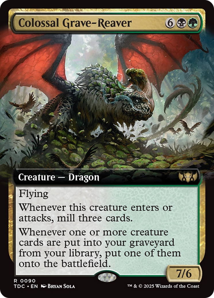 Colossal Grave-Reaver (Extended Art) [Tarkir: Dragonstorm Commander] | Grognard Games