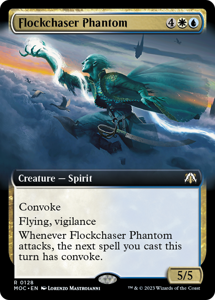 Flockchaser Phantom (Extended Art) [March of the Machine Commander] | Grognard Games